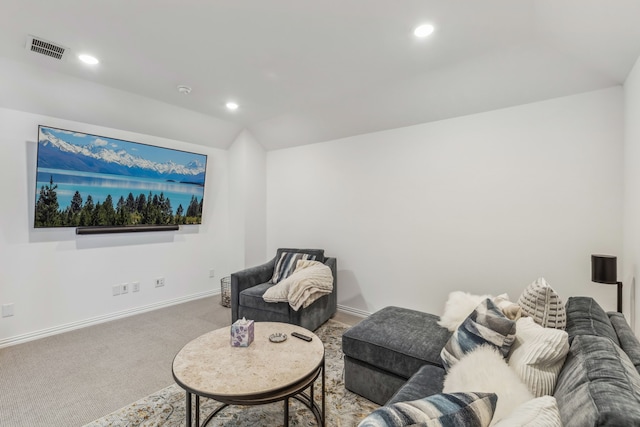 2171 Cloverfern Way, Haslet, TX 76052 - sitting room with carpet floors, baseboards, recessed lighting, and vaulted ceiling