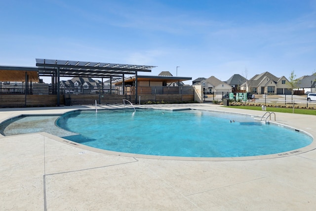 2171 Cloverfern Way, Haslet, TX 76052 - community pool with a residential view and a patio area
