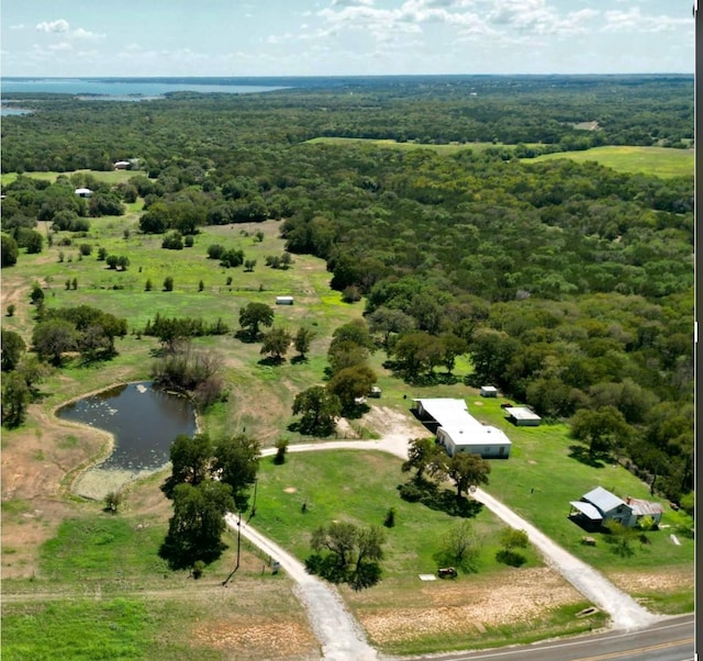 1675 Fm 1713, Morgan, TX 76671 - aerial view of property's location with a forest and a large body of water