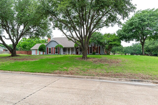 521 Crestridge Rd, Heath, TX 75032 - ranch-style home with a chimney