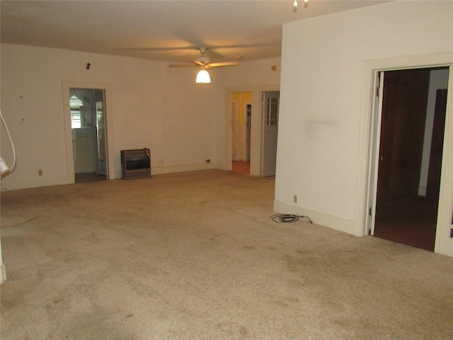 101 E Murray St, Denison, TX 75021 - unfurnished living room with ceiling fan and carpet