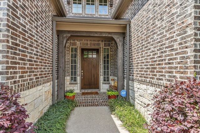 444 Francie Way, Allen, TX 75013 - view of exterior entry featuring brick siding and stone siding