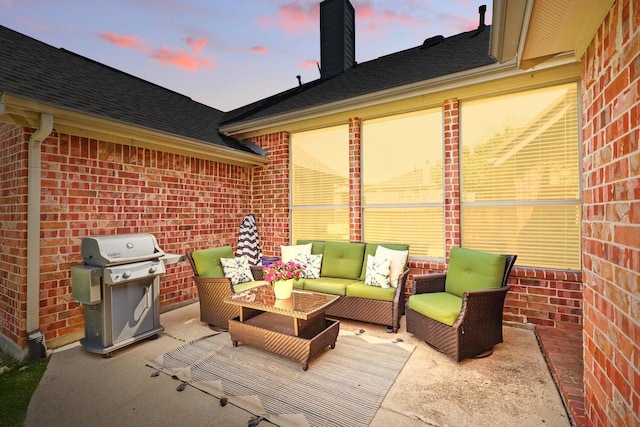 12303 Blue Ridge Dr, Frisco, TX 75033 - view of patio featuring an outdoor hangout area and grilling area