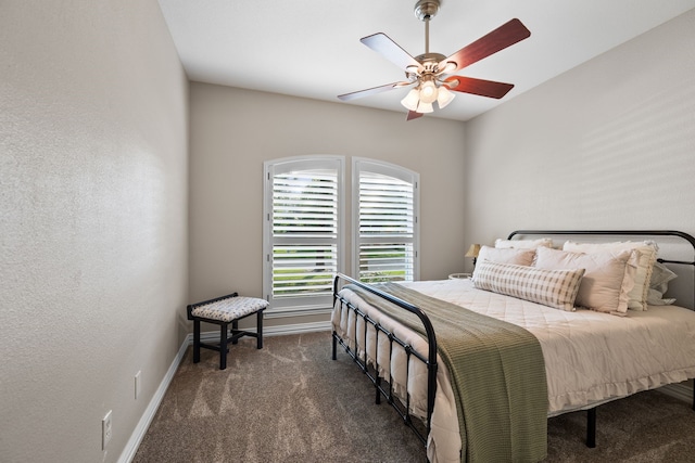 436 Valley View Ct, Aledo, TX 76008 - carpeted bedroom featuring baseboards and a ceiling fan