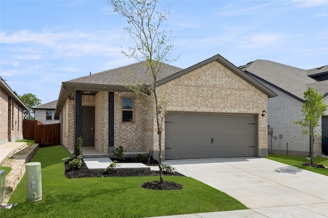 3105 Sedge Grass Dr, Melissa, TX 75454 - view of front facade featuring brick siding, an attached garage, concrete driveway, and a shingled roof
