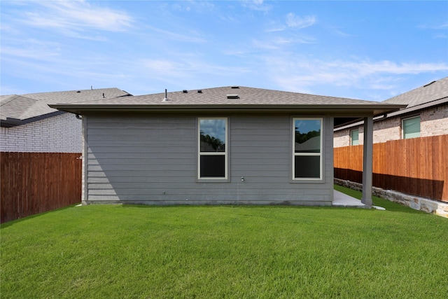 3105 Sedge Grass Dr, Melissa, TX 75454 - back of property featuring a fenced backyard and a shingled roof