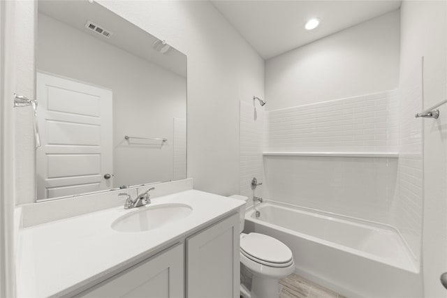 3105 Sedge Grass Dr, Melissa, TX 75454 - full bath featuring  shower combination, vanity, and recessed lighting