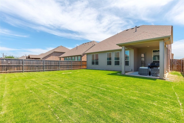 1909 Outpost Creek Ln, Aubrey, TX 76227 - view of yard with a patio