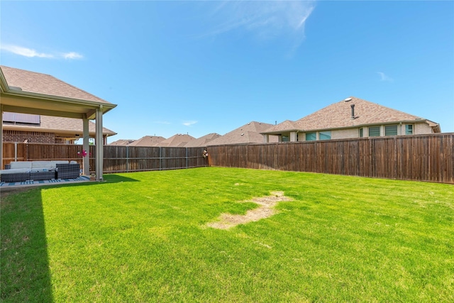 1909 Outpost Creek Ln, Aubrey, TX 76227 - view of yard featuring an outdoor living space
