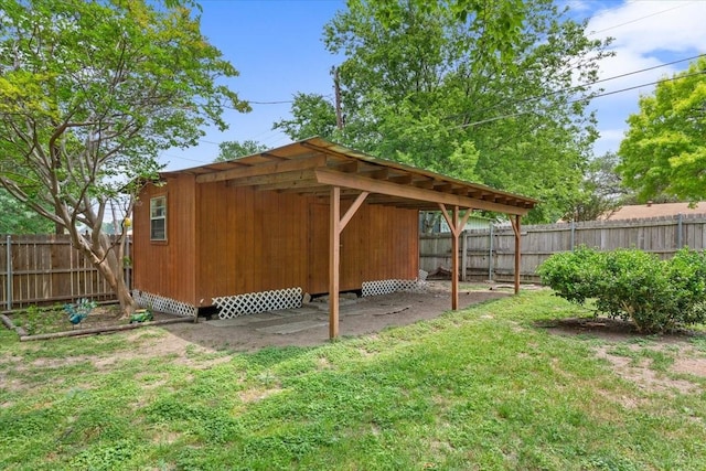 208 Alamosa Dr, Hewitt, TX 76643 - view of yard featuring an outbuilding