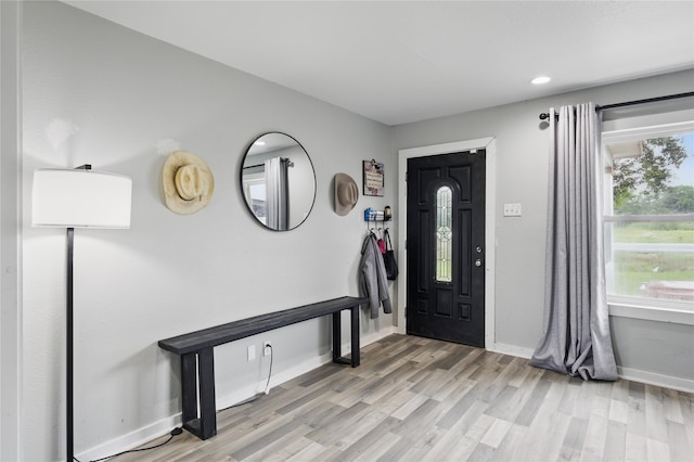 420 Fm 1528, Cooper, TX 75432 - entrance foyer featuring light wood finished floors, baseboards, and recessed lighting