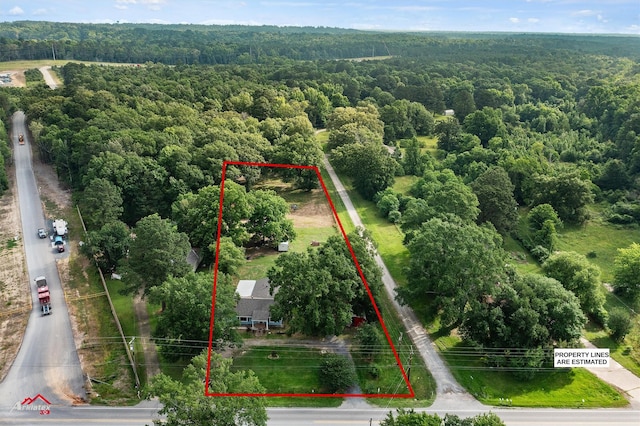 5630 Shreveport Blanchard Hwy, Shreveport, LA 71107 - view of property location with a heavily wooded area and property parcel outlined