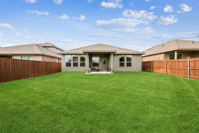 236 Mossy Cliff Ln, Fort Worth, TX 76052 - back of property featuring a patio and roof with shingles