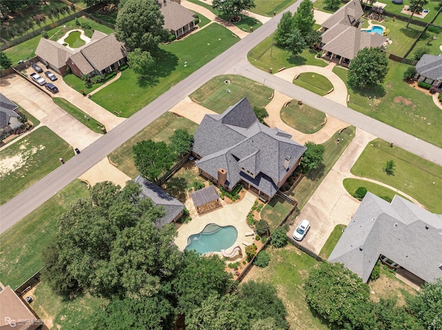 2549 Bloomfield Ln, Haughton, LA 71037 - aerial overview of property's location with a pool and nearby suburban area