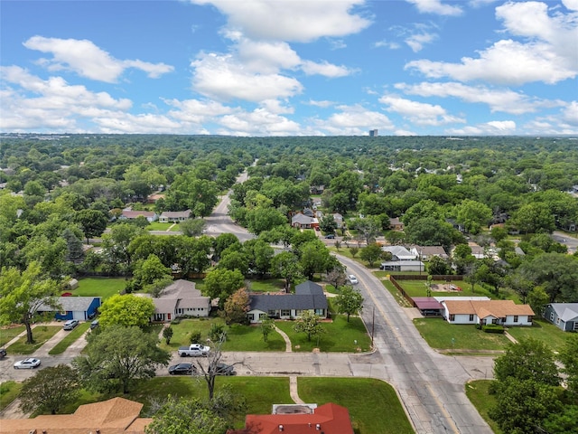 3801 Fort Ave, Waco, TX 76710 - aerial perspective of suburban area with a heavily wooded area