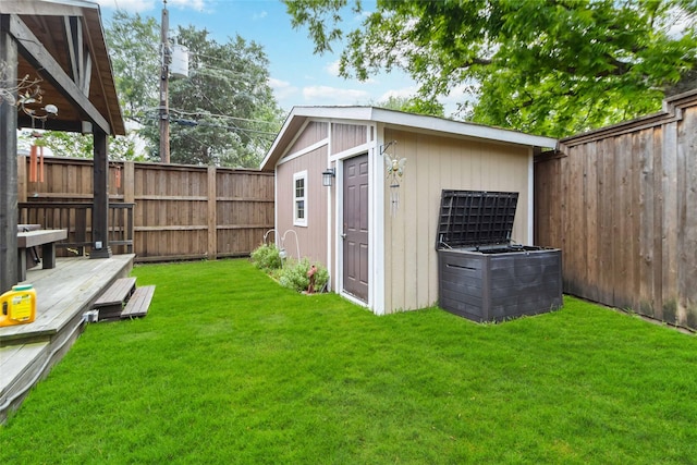 5818 Meadowick Ln, Dallas, TX 75227 - view of yard with an outdoor structure