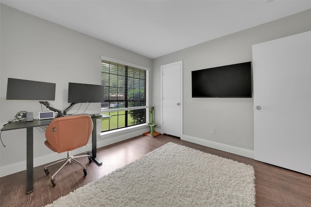 2434 Antler Trl, Lewisville, TX 75067 - office featuring wood finished floors and baseboards