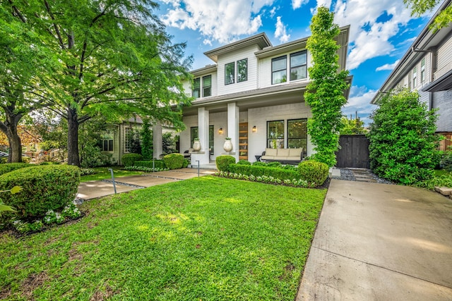 view of front of property featuring a porch