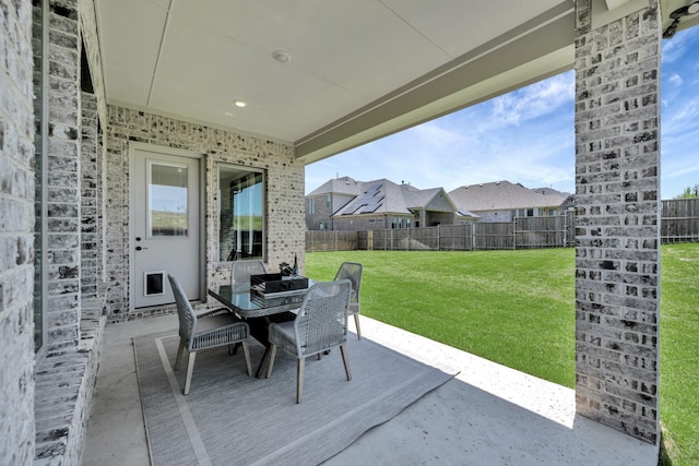 1208 Thornhill Ct, Roanoke, TX 76262 - view of patio featuring outdoor dining area