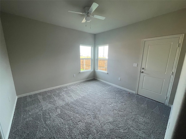 2829-2833 Peony Dr, Sherman, TX 75092 - carpeted spare room featuring a ceiling fan and baseboards