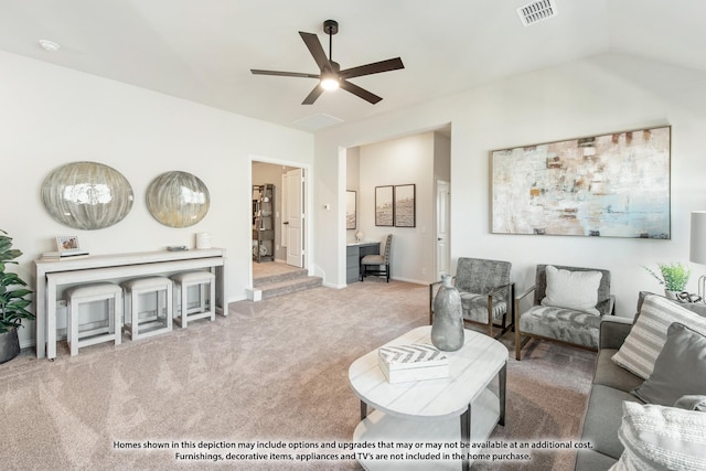 1200 Hawk St, Wylie, TX 75098 - carpeted living area featuring a ceiling fan and baseboards