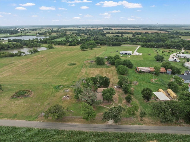 1677 Hobbs Ln, Waco, TX 76706 - aerial view of property and surrounding area featuring a large body of water and rural landscape