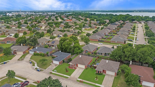 1034 Palomino Dr, Little Elm, TX 75068 - aerial overview of property's location featuring nearby suburban area and a large body of water