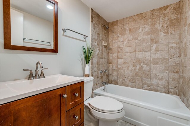 5130 Amesbury Dr Unit 103, Dallas, TX 75206 - bathroom with toilet, tub / shower combination, and vanity