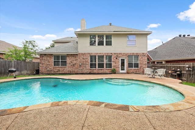 5305 Elmdale Dr, Watauga, TX 76137 - view of pool featuring a patio and a fenced backyard