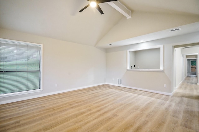 1202 Bayshore Dr, Rockwall, TX 75087 - spare room featuring ceiling fan, wood finished floors, and baseboards