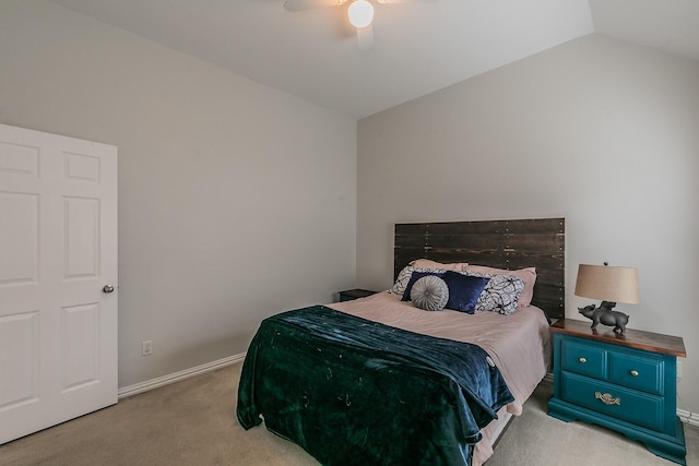 941 Sequoia Way, Saginaw, TX 76131 - bedroom with carpet flooring, vaulted ceiling, ceiling fan, and baseboards