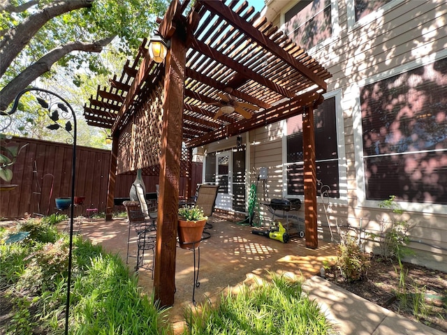 6869 Cape Cod Dr, Grand Prairie, TX 75054 - view of patio with a pergola
