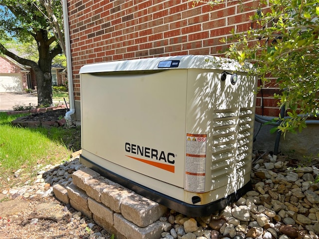 6869 Cape Cod Dr, Grand Prairie, TX 75054 - exterior view of a power unit and brick siding