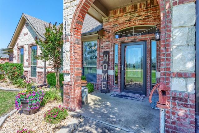 1777 Lone Star Blvd, Terrell, TX 75160 - entrance to property featuring brick siding and roof with shingles