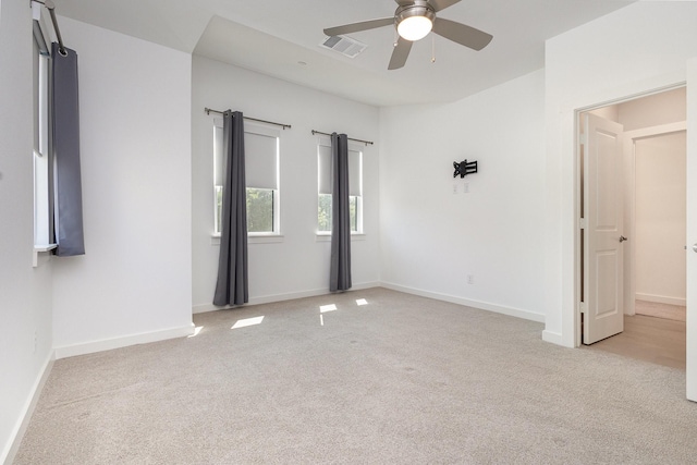 913 Emerling Dr, Mckinney, TX 75069 - empty room with light carpet, ceiling fan, and baseboards