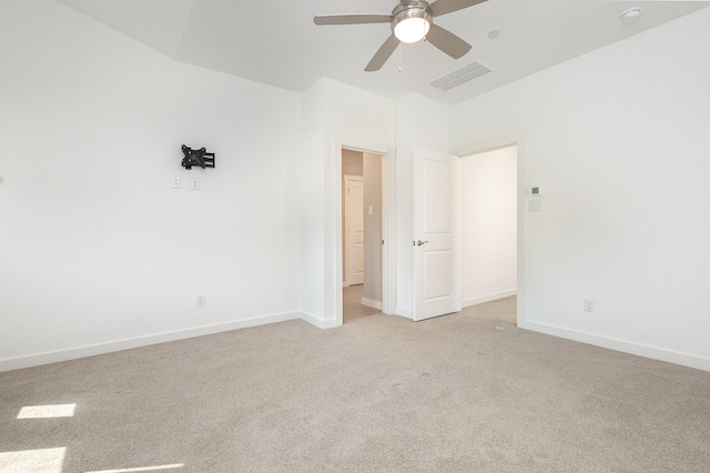 913 Emerling Dr, Mckinney, TX 75069 - spare room featuring light carpet, a ceiling fan, a smoke detector, and baseboards