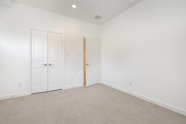 913 Emerling Dr, Mckinney, TX 75069 - unfurnished bedroom with light carpet, recessed lighting, baseboards, and a closet