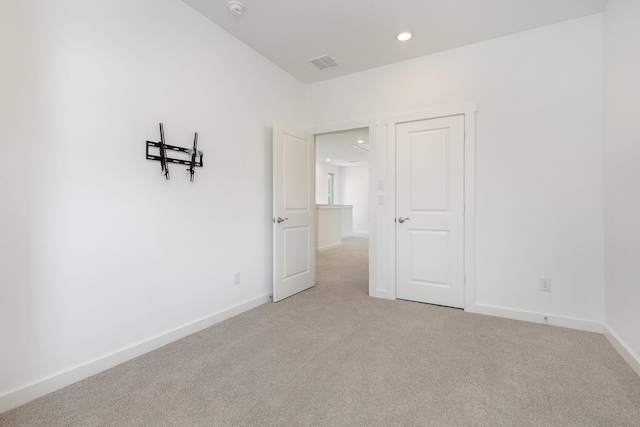 913 Emerling Dr, Mckinney, TX 75069 - unfurnished bedroom with recessed lighting, light carpet, and baseboards