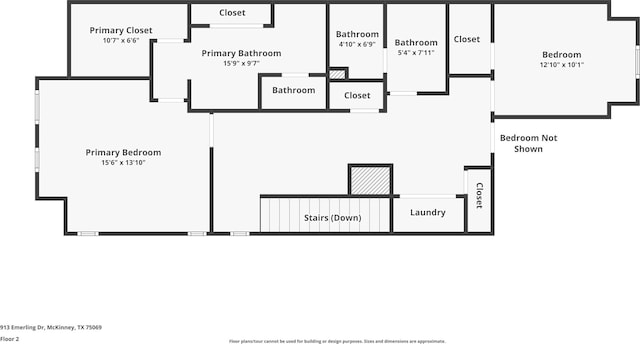 913 Emerling Dr, Mckinney, TX 75069 - room layout