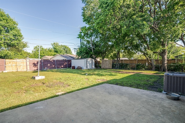 1826 Mercury Dr, Garland, TX 75040 - view of yard with a patio area and central AC