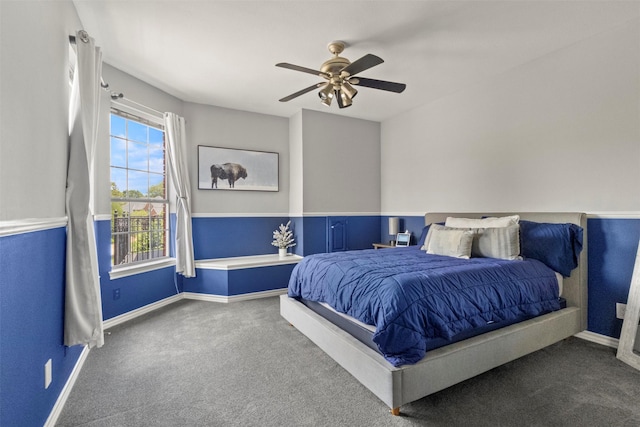 2906 Cottonwood Ln, Colleyville, TX 76034 - bedroom with carpet, baseboards, and ceiling fan