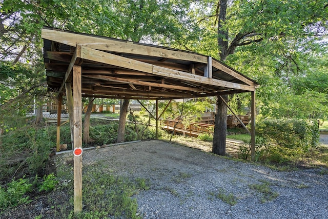 53 Bentwood Dr, Pottsboro, TX 75076 - view of parking / parking lot with a detached carport and driveway