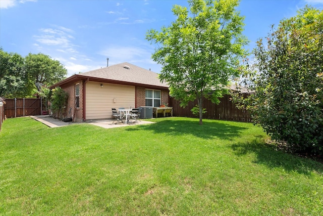 2411 Ravenwood Ct, Mansfield, TX 76063 - view of yard with a patio and central air condition unit