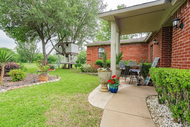 350 Vz County Road 3907, Wills Point, TX 75169 - view of green lawn with a patio area