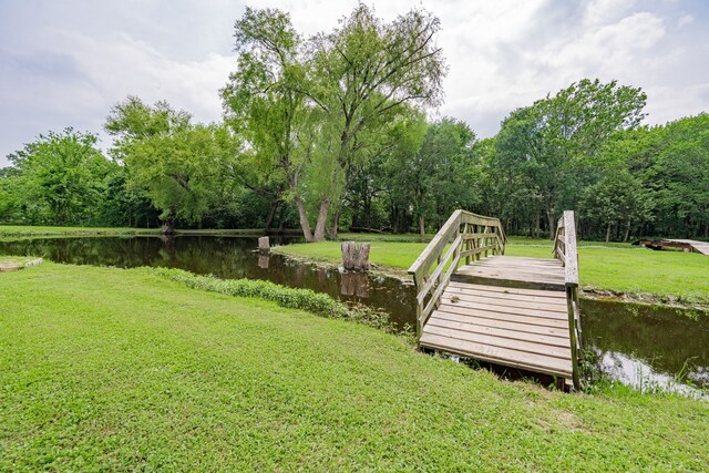 350 Vz County Road 3907, Wills Point, TX 75169 - view of green lawn featuring a water view