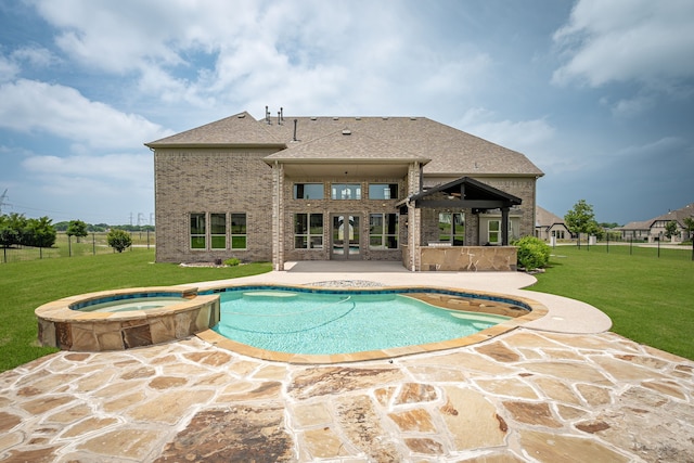 4604 Donna Ln, Parker, TX 75002 - view of pool featuring a patio area and a pool with connected hot tub