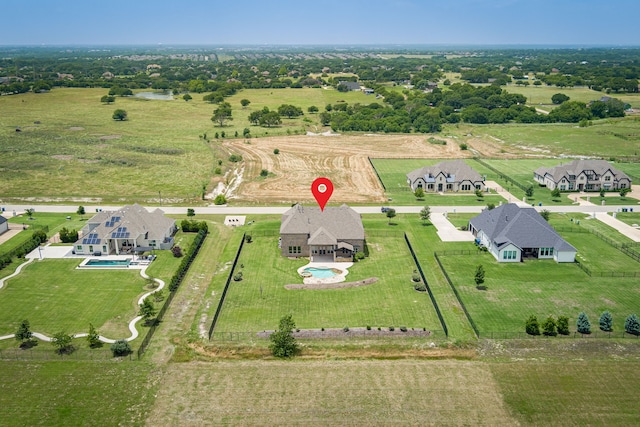 4604 Donna Ln, Parker, TX 75002 - aerial view of sparsely populated area featuring a pool