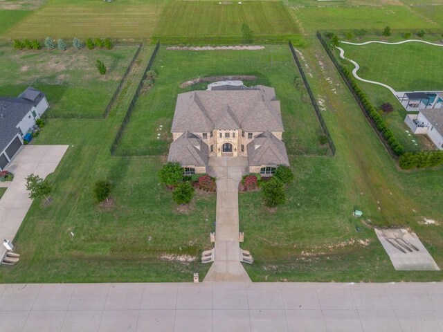 4604 Donna Ln, Parker, TX 75002 - french country style house with concrete driveway, stone siding, a garage, and brick siding