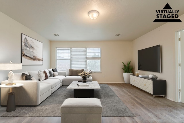 1720 Triumph Trl, Arlington, TX 76002 - living room with wood finished floors and baseboards