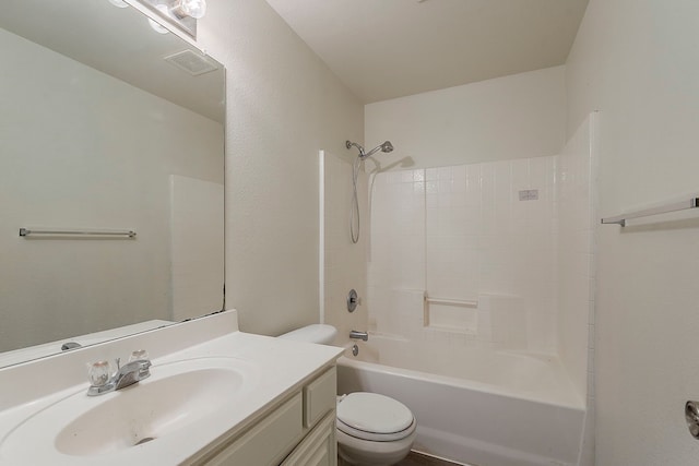 1720 Triumph Trl, Arlington, TX 76002 - bathroom featuring toilet, vanity, and bathing tub / shower combination